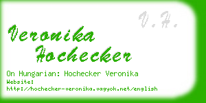 veronika hochecker business card